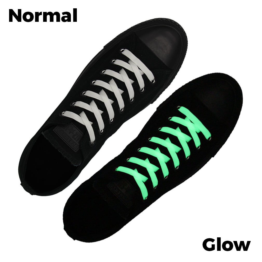 White Glow Shoelace - 30cm Length 10mm Width