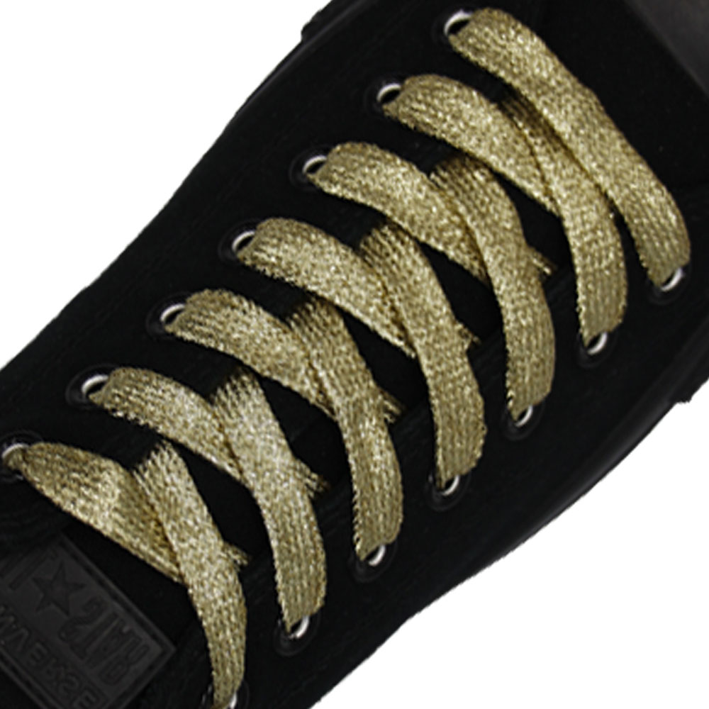 Glitter Shoelace - Yellow 30cm Length 10mm Width