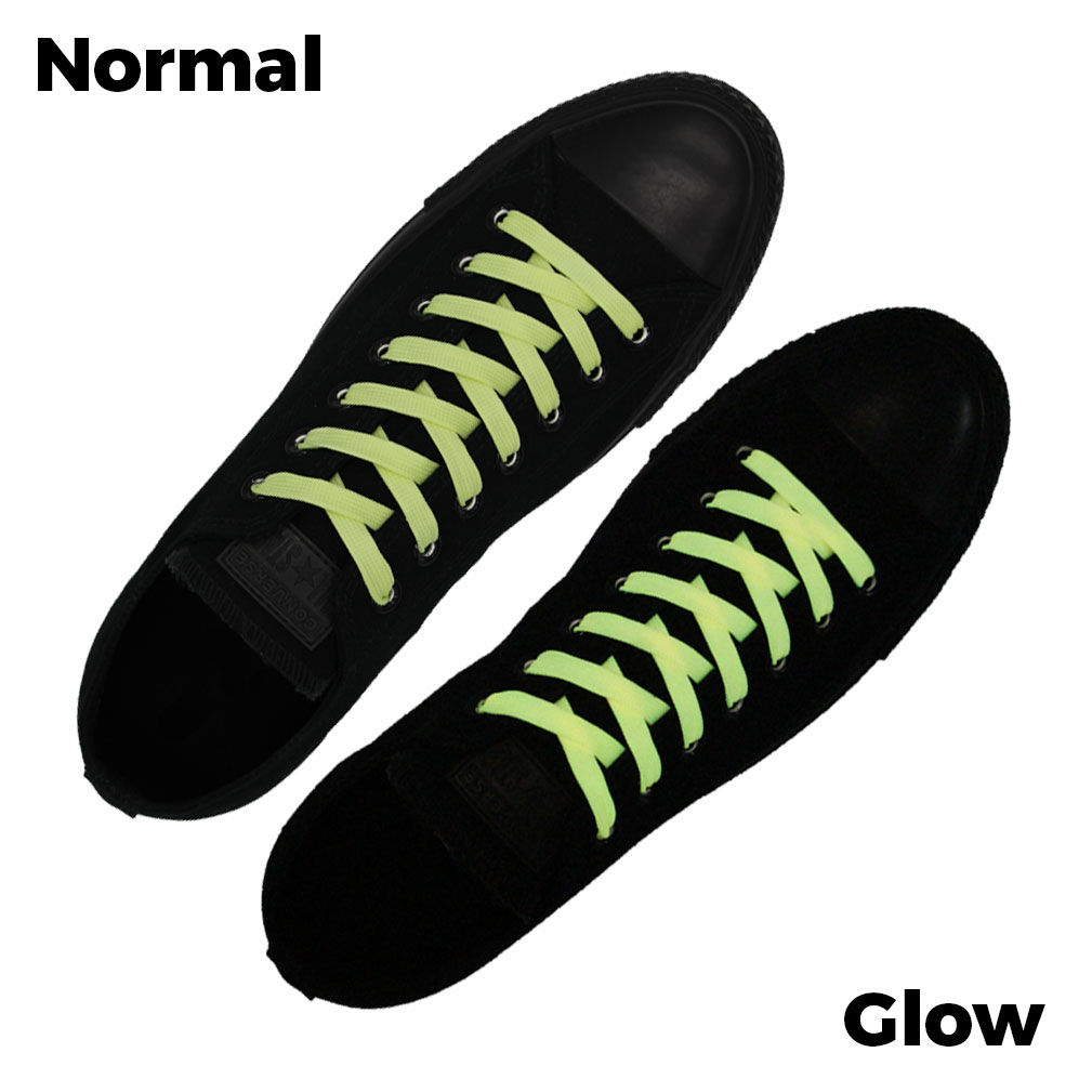 Yellow Glow Shoelace - 30cm Length 10mm Width